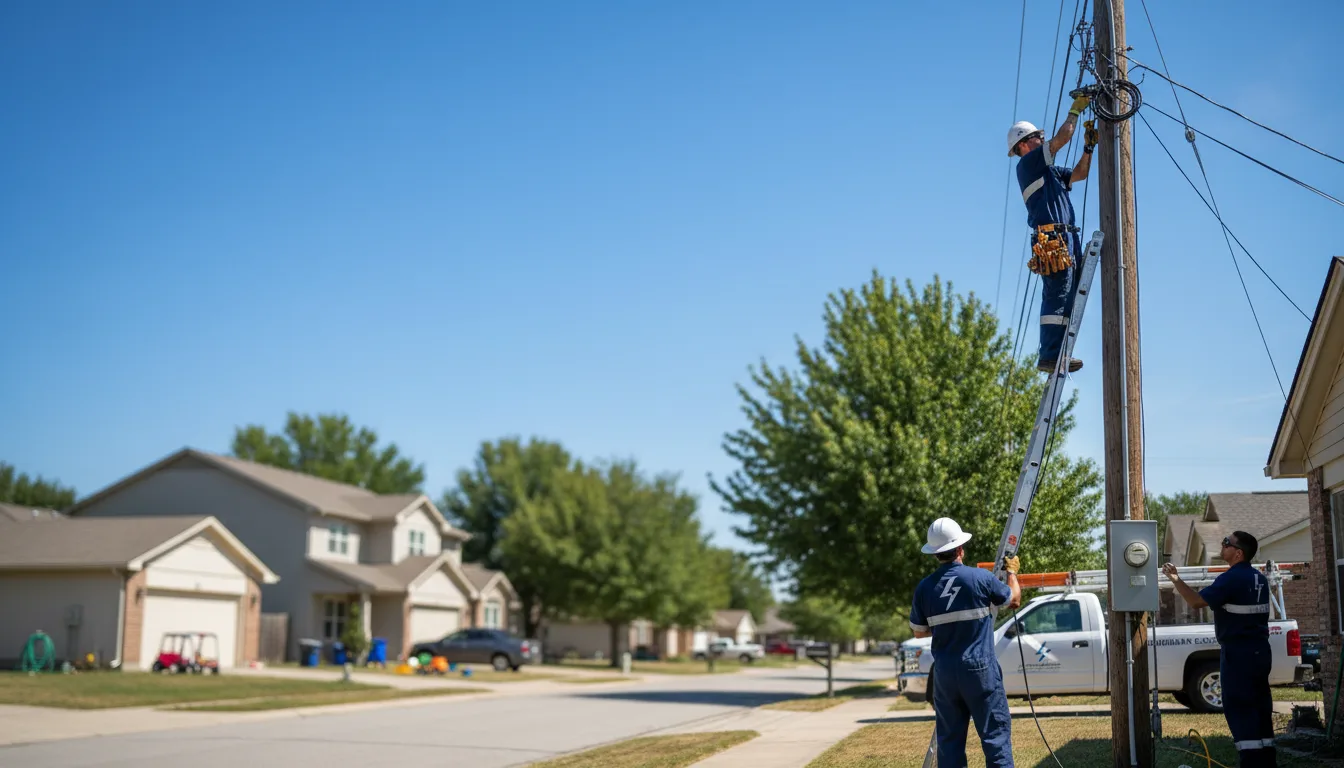 Residential electrician providing installation services in Bonne Terre, MO